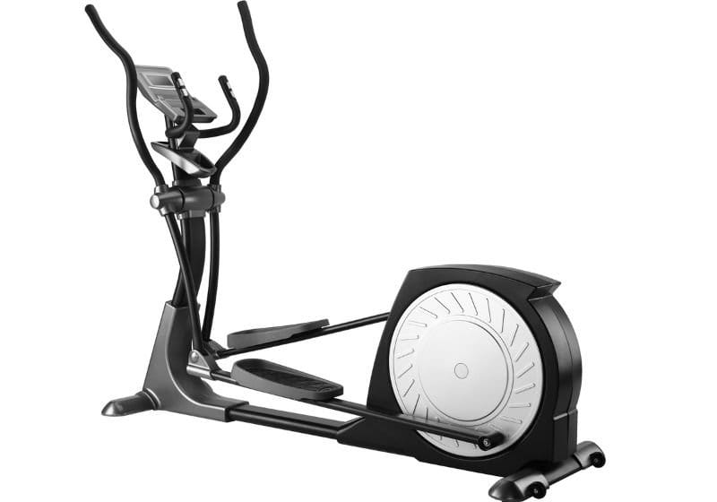  Elíptico com um fundo branco