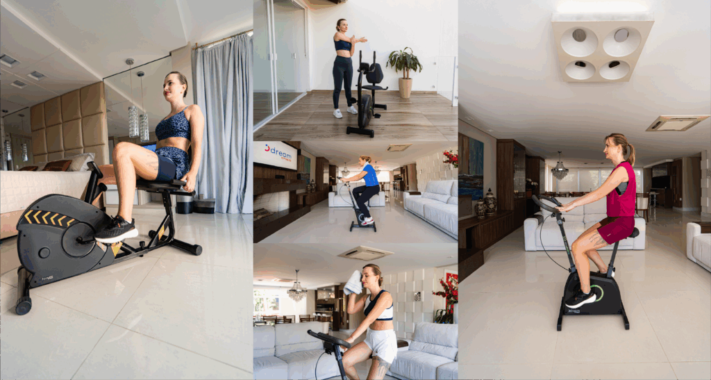 Bicicleta Ergométrica Vertical e Horizontal Dream Fitness